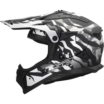 Motorhelm LS2 MX708 Fast II Grotesk