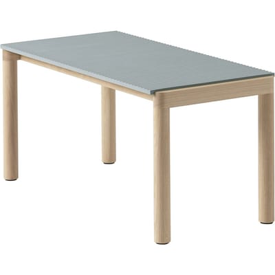 Muuto Couple Salontafel 40 x 84 - pale blue - wavy