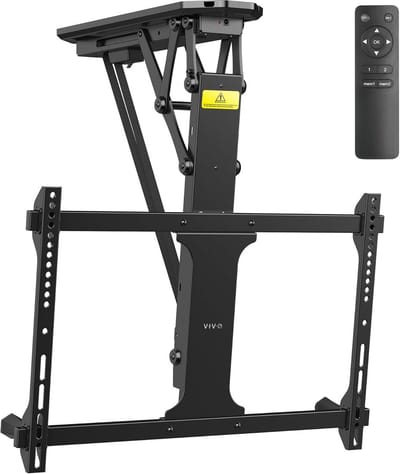 Elektrische TV Beugel - Klap TV Mount - Ruimte Besparen - Motorized Hoogte Verstelbaar - 32-70 inch - Zwart
