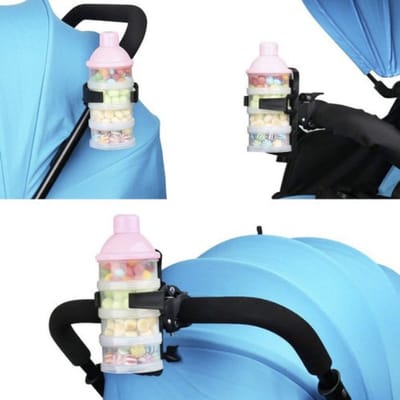 T.R Goods Universele Fleshouder – Geschikt voor Fiets, Kinderwagen & Scooter – Verstelbare Montage – Zwart