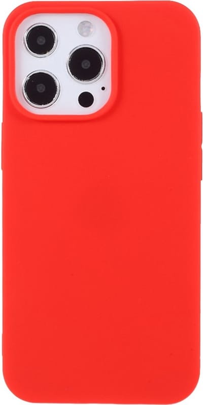 Peachy Slim TPU hoesje geschikt voor iPhone 13 Pro Max - rood