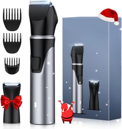 Lichaam Groomer - Verwisselbare koppen, USB - Oplaadbaar, Waterdicht - Nat/Droog - Zilver