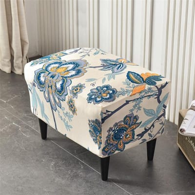Verenpatroon Vleugelstoelhoes Stretch Spandex Fauteuilhoezen Afneembare Relax-zitbankhoezen met zitkussenhoezen gray