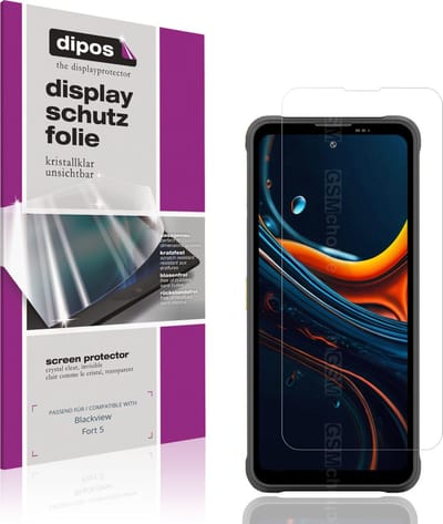 dipos – 4x Beschermfolie geschikt voor Blackview Fort 5 | Krasbestendige & heldere Screenprotector Ultra-Thin