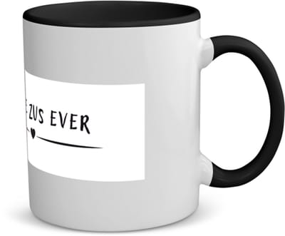 Akyol - beste zus ever koffiemok - theemok - zwart - Zus - sister - leuk cadeau voor je zus - 350 ML inhoud
