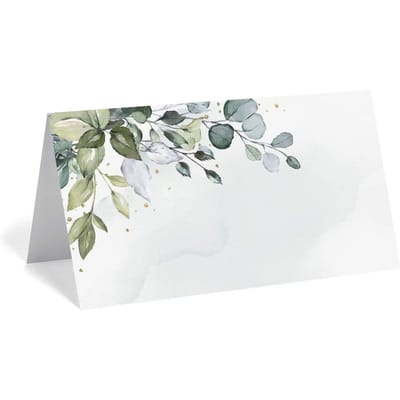 50 pièces Cartes de table vierges Cartes de placement de table Nom Nourriture Mise de table Cartes de placement de mariage Dîner Réception Décoration de mariage