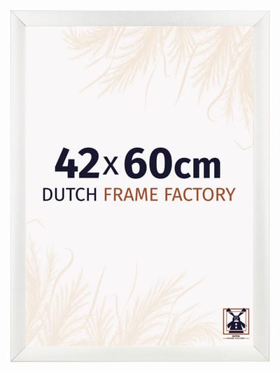 Fotolijst 42x60 cm - MDF - Wit Geveegd - Praag