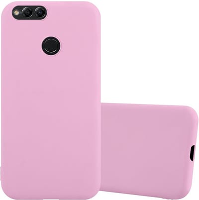 Cadorabo Hoesje geschikt voor Honor 7X in CANDY ROZE - Beschermhoes gemaakt van flexibel TPU silicone Case Cover