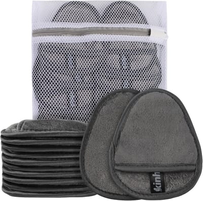 Herbruikbare Make-up Verwijderaar Pads - Wasbare Microvezel Gezichtsreinigingspads (12 stuks)