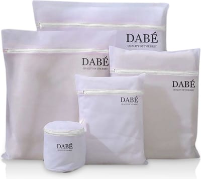 Dabé Waszakken - Wasnetten - Set van 5 - Wit - Witte Fijngaas Waszakken 5-Delige Set - Wasmachine.- Travelset