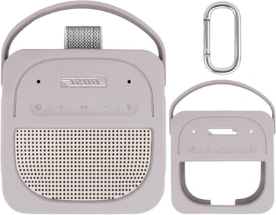 Draagbare Bluetooth speaker beschermhoes voor Bose SoundLink Micro - Siliconen reistas, wit, 2e generatie, accessoires voor onderweg