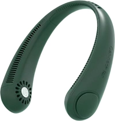 DrPhone BNC2 Draagbare Nekventilator - 2400 mAh Batterij - Bladloze Ventilatoren met 3 snelheden - Groen