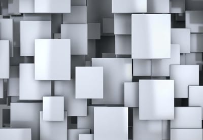 Fotobehang Abstract Squares Modern | XL - 208cm x 146cm | 130g/m2 Vlies