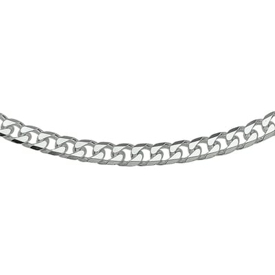 Juwelier Emo - Gourmet Ketting Zilver 925 - Gerhodineerd - Breedte 6mm - Lengte 60CM