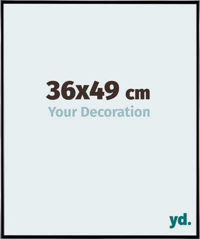 Your Decoration - Fotolijst 36x49 cm - Kunststof - Zwart Hoogglans - Evry