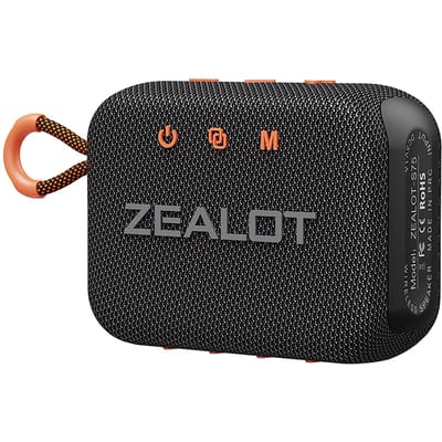 ZEALOT S75 Outdoor BT 5.2 Speaker 10W Surround Sound Draagbare Fietsspeaker met Riem IPX6 zwart