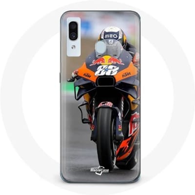 Coque - Maniacase - Samsung Galaxy A30 - Noir - Souple - Moto GP noir