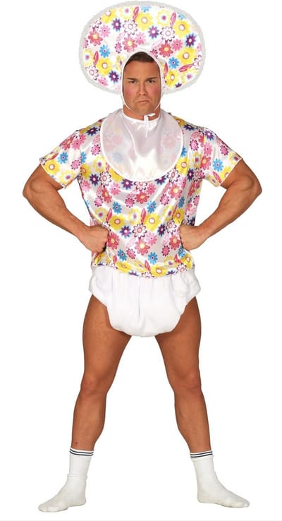 Fiestas Guirca - Volwassenkostuum Baby - maat L (52-54) - Carnavalskleding - Carnaval - carnavalskleding 2027 - Carnaval kostuum