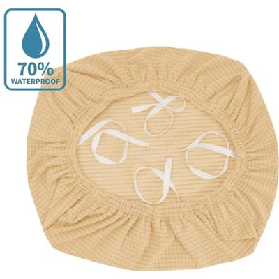 Waterafstotende Elastische Kussenstoelhoes Universele Stoelriemen Kussenhoes Zonder Rugleuning Stoelhoes Huistextiel 1pc