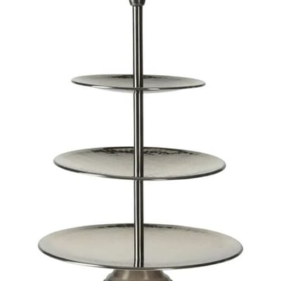 Excellent Houseware DoaBuy 3-laags Voedselstandaard - RVS, 16 cm, 20,5 cm, 25 cm