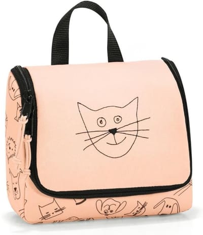 Famanu – Toilettas S Kids IO - waszak - roze - 18 cm - cosmeticakoffer - duurzaam materiaal - praktisch voor kinderen - geschikt voor op reis of schoolgebruik