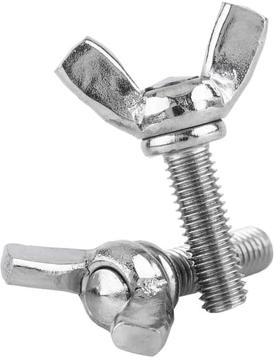 Dailygoods- Vleugelschroef M5 - 5 Stuks - Roestvrij Staal 304 - Volledige Schroefdraad - Duimschroef - Ideaal voor Professionals - Lange Levensduur - Vlinderschroef