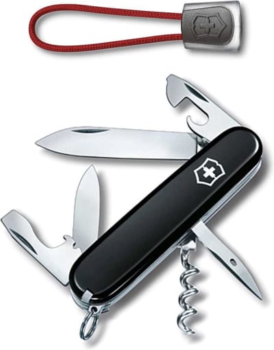 Victorinox Swiss Army Spartan Multitool+lanyard 12 Functies Zwart/rood