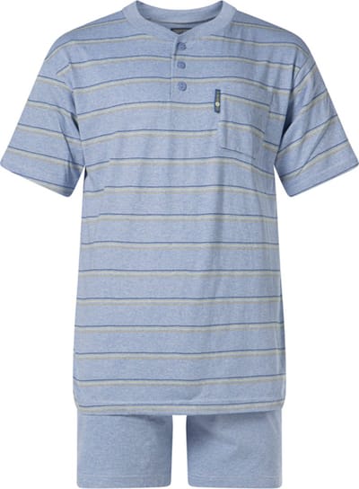 Outfitter - heren shortama 412461 - blauw - maat XXL