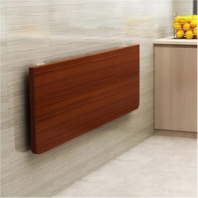 Opvouwbare Wandtafel - Klapbureau Thuiskantoor - Ruimte Besparen - Montage Klaar - 80 x 40 cm - Walnoot
