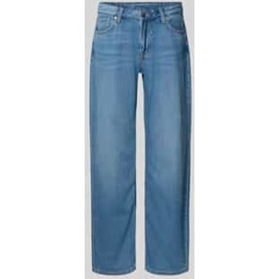 Wide leg jeans van een mix van katoen en lyocell
