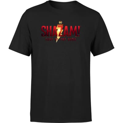 Shazam! Fury of the Gods Logo Unisex T-Shirt - Black - S