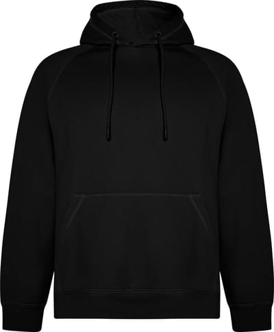 Zwarte unisex Hoodie Vinson merk Roly maat 3XL