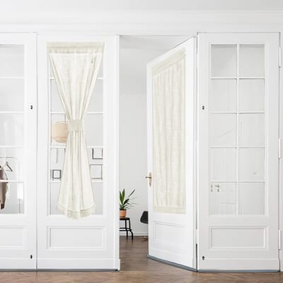 Dailygoods- Gordijnen Kant en Klaar - Linnen Gordijnen - Verduisterend - 2 Stuks - 60x240cm - Lichtbeige - Ademend Materiaal - Raamdecoratie