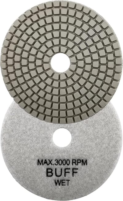 Diamant polijstpads - Renovatie schijf schuur - Nat steen polijsten - Hoge glans afwerking - 100mm diameter