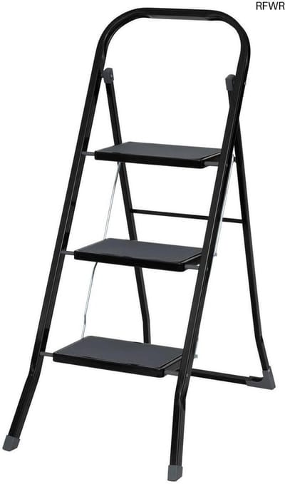 RFWR® Trapladder met 3 niveaus van gelegeerd staal, max. 150 kg