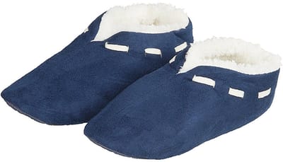 Apollo Spaanse sloffen/pantoffels - dames - donkerblauw - polyester - zachte voering 37-38