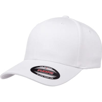 Flexfit Wollige gekamde muts (Wit)