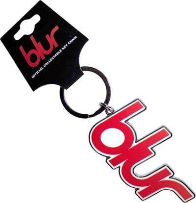 Blur - Logo Sleutelhanger - Rood