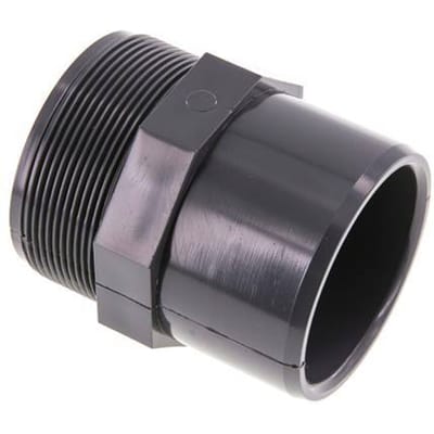 PVC Lijmmof 63x75mm x Buitendraad G 2-1/2''