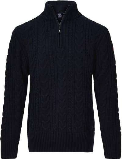 Nordberg Kol Sweater Half Zip - Heren - Navy - Maat XXL