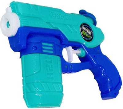 Waterpistooltje/waterpistool - 10x - blauw - 18 cm - speelgoed