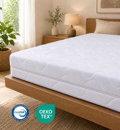 Sleep Sense - 80x200 matras - HR50 Koudschuim - 20 cm dik - Anti bacterieel - Hoge kwaliteit- Afritsbaar en wasbaar - 4 seizoens