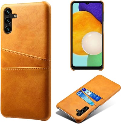 Coverup Hoesje - Geschikt voor Samsung Galaxy A54 Hoesje - Coverup Dual Card Back Cover - Bruin