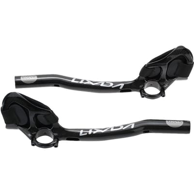 Lixada fibre de carbone vélo de route vélo Aero Bar reste guidon Aerobar 31.8mm gris