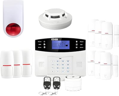 Draadloos Alarm Systeem - Huisbeveiliging Kit - Veilig Wonen - GSM Zender Inclusief - 36x16x27 cm