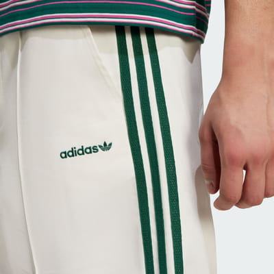 Short Bermuda Adidas Originals 80S Boutonné 11 pouces Bande Latérale Ample Décontracté Short Homme Han-Jade-Blanc JC6523 XL white