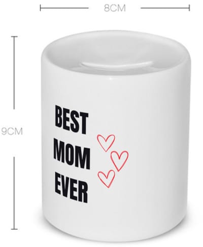 Akyol - best mom ever Spaarpot - Mama - cadeau mama - cadeau - verjaardag mama - 350 ML inhoud