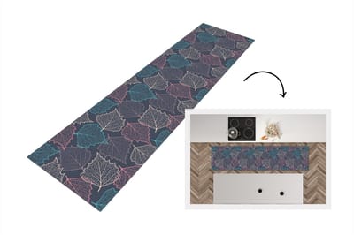 Keukenloper - Loper keuken - Herfst - Patronen - Bladeren - 200x50 cm - Keukenloper vinyl