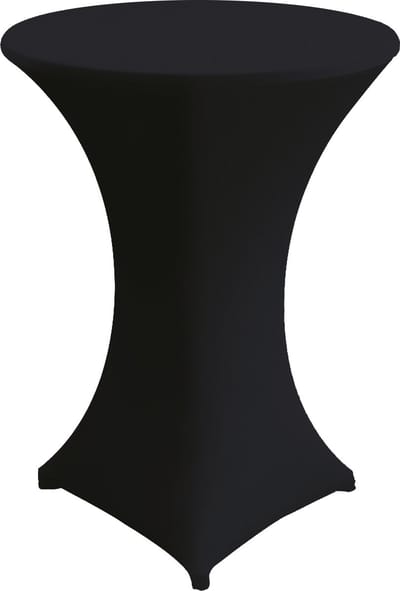 Wicotex - Statafelrok - Statafelhoes 80x110cm Zwart - Hoes geschikt voor Horeca - Feestversiering- Evenementen - Cocktailparty
