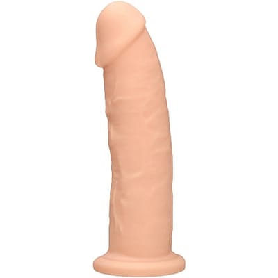 Real Rock - Silicone Dildo zonder Ballen - huidskleur - 19.2 cm